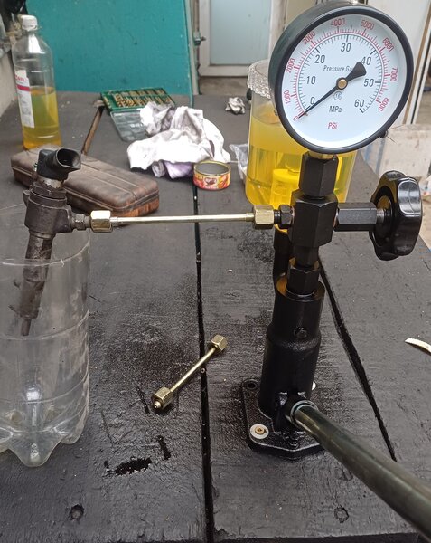 Vand presa testat injectoare diesel 0-600 bar